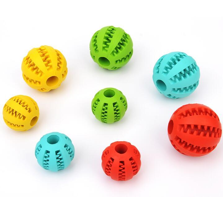 Rubber Dog Treat Ball – Mint Scent Food Dispensing Toy