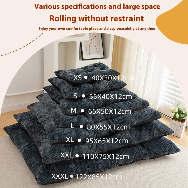 Winter Warm Pet Mat – Soft Plush Cat Nest & Dog Bed