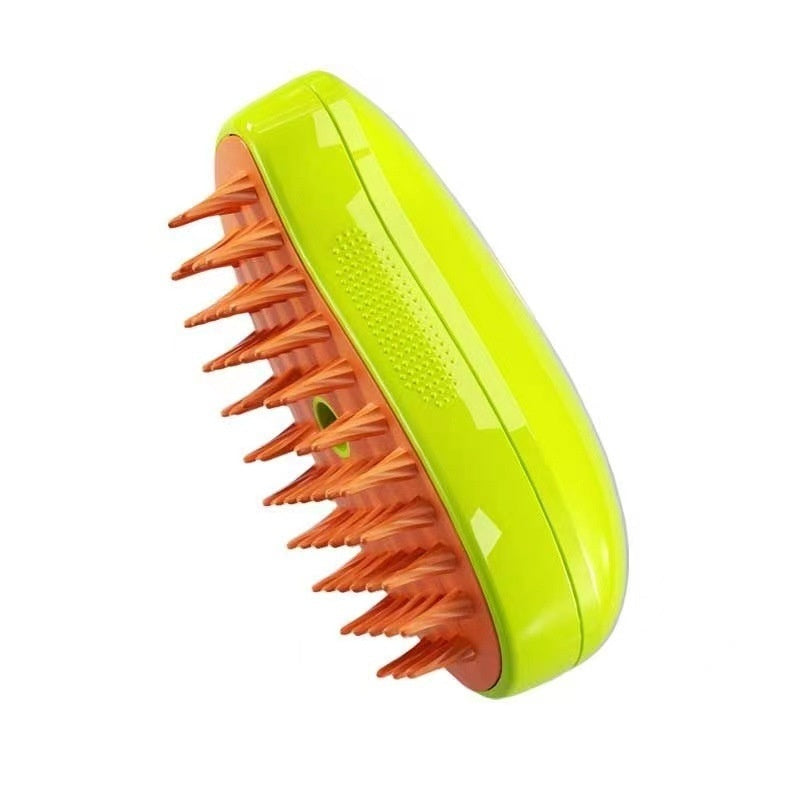 3-in-1 Pet Steam Brush – Electric Spray Grooming Comb