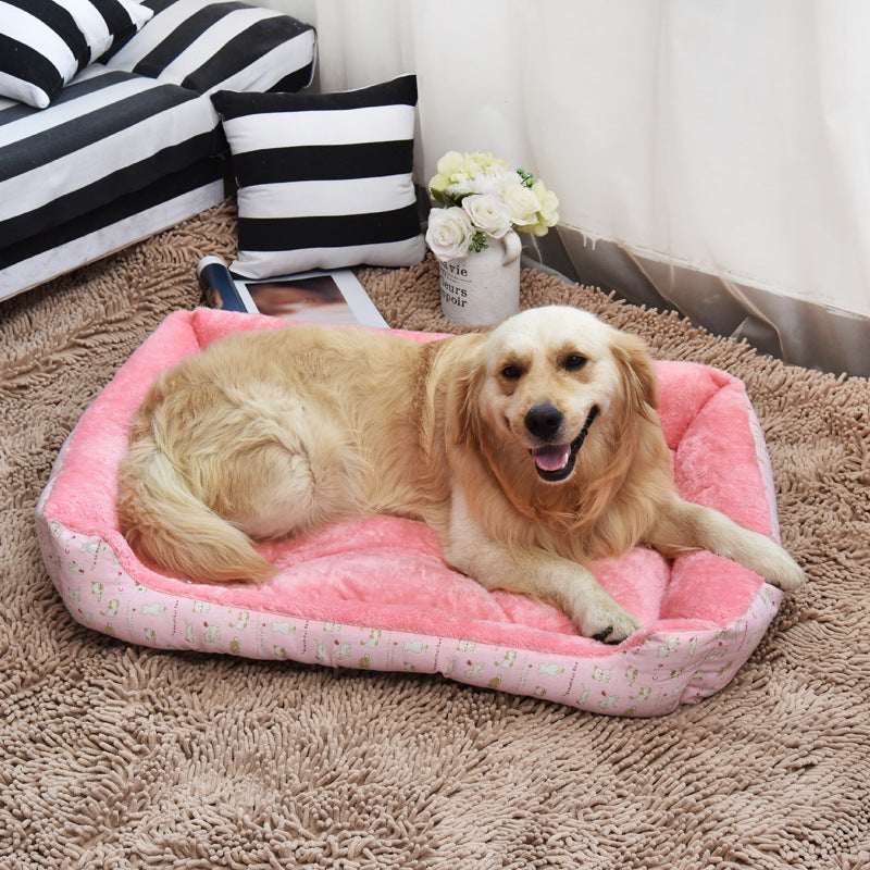Luxury Pet Bed for Dogs & Cats – Soft Washable Doghouse Nest