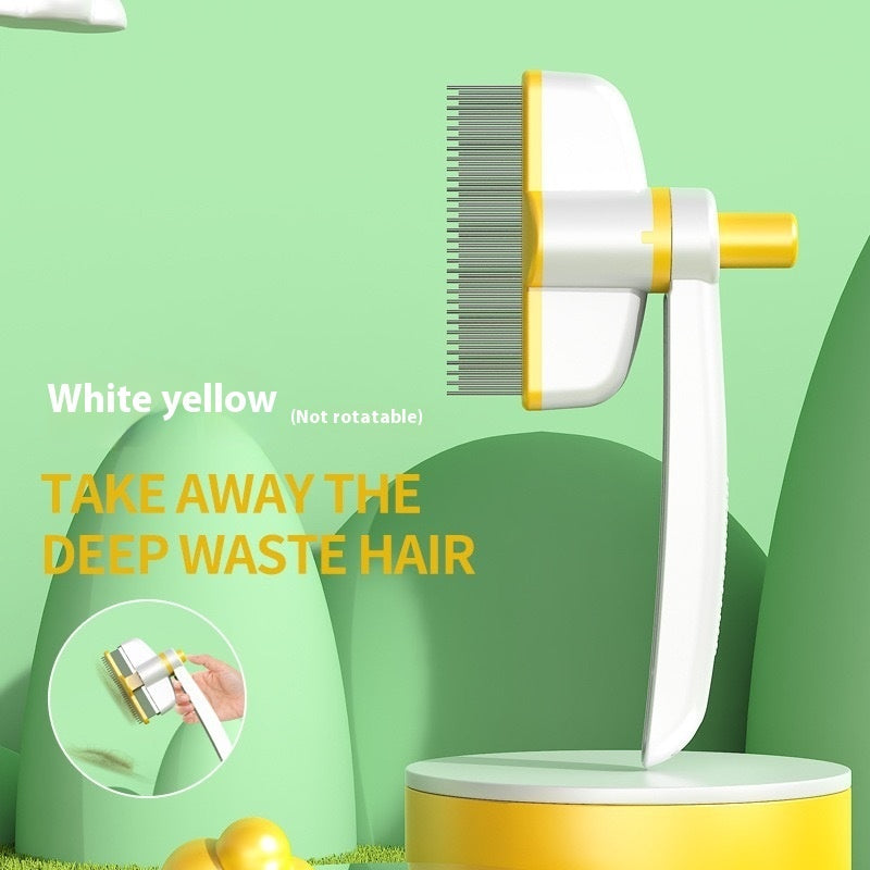 Self-Cleaning Pet Comb – Long Hair Cat & Dog Grooming Brush