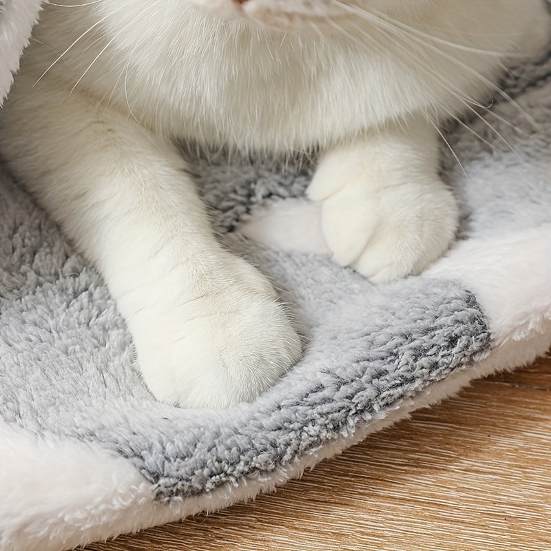 Self-Warming Pet Bed Mat – Reversible Fleece Crate Pad
