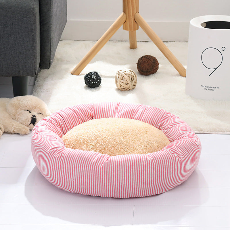 Flax Tart Pet Nest Warm Cat and Dog Bed for Winter Indoor Use
