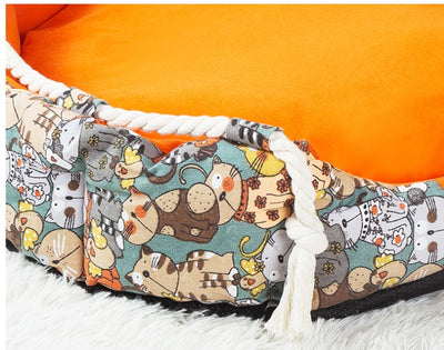 Four Seasons Large Dog Bed – Removable & Washable Kennel