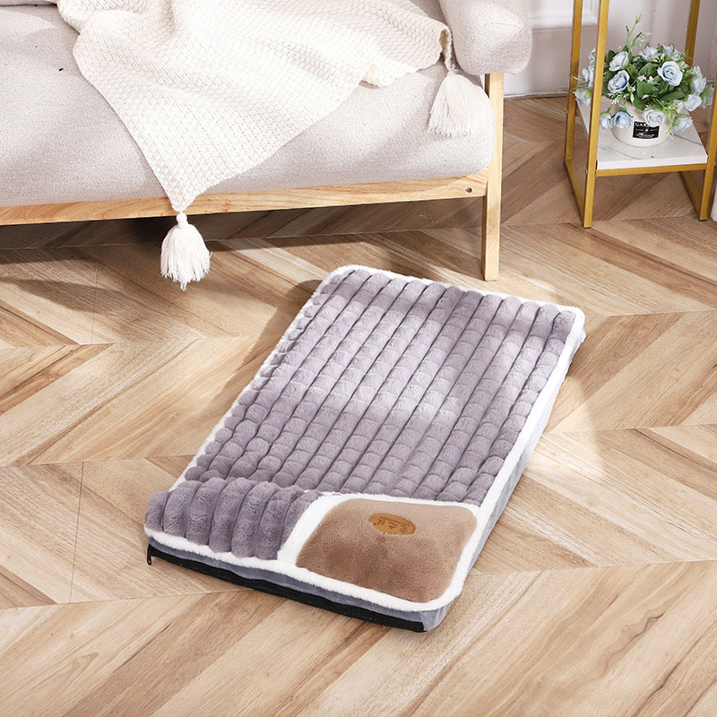 Large Rabbit Fur Pet Floor Mat Soft Plush Rug