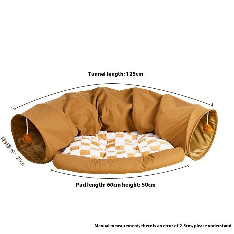 Warm Cat Bed with Toy – Cozy Security Nest for Cats & Kittens
