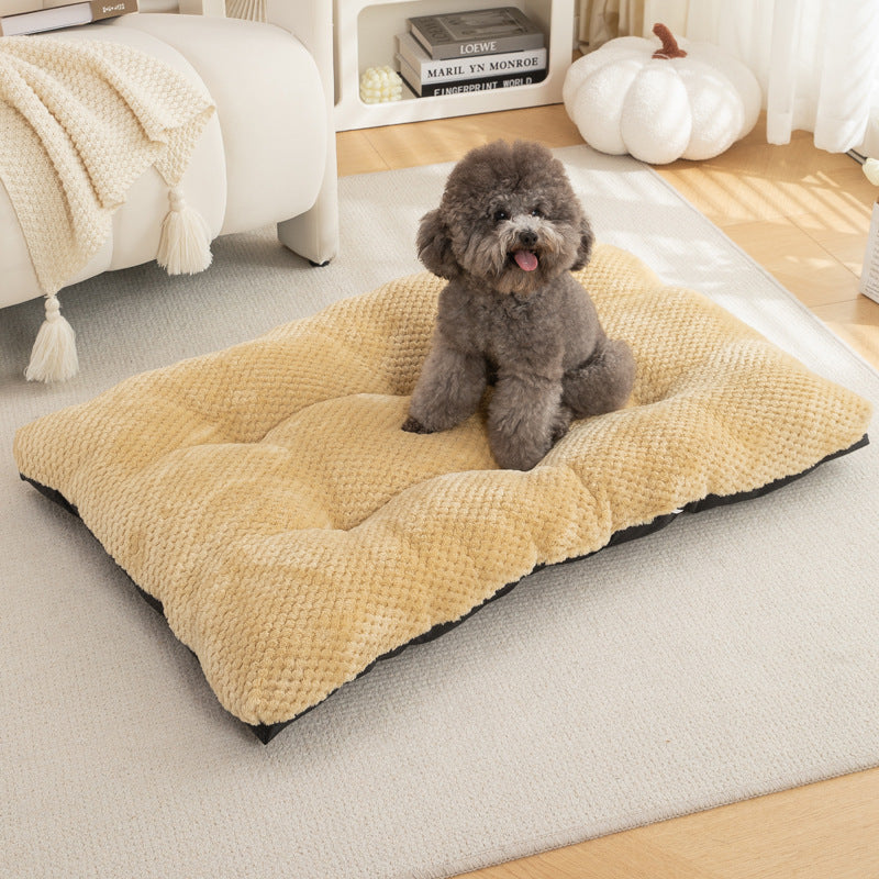 Winter Warm Pet Mat – Soft Plush Cat Nest & Dog Bed