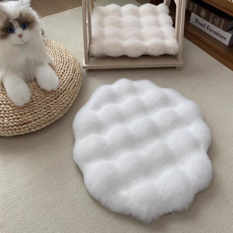 Plush Round Pet Bed – Warm Autumn & Winter Sleeping Pad