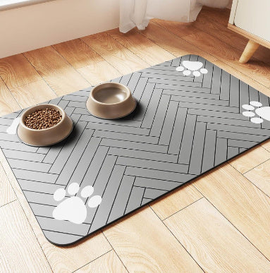Pet Diatomaceous Earth Feeding Mat Waterproof Quick Dry Placemat