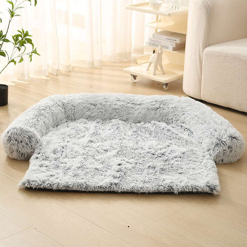 Plush Winter Dog Sofa Cushion