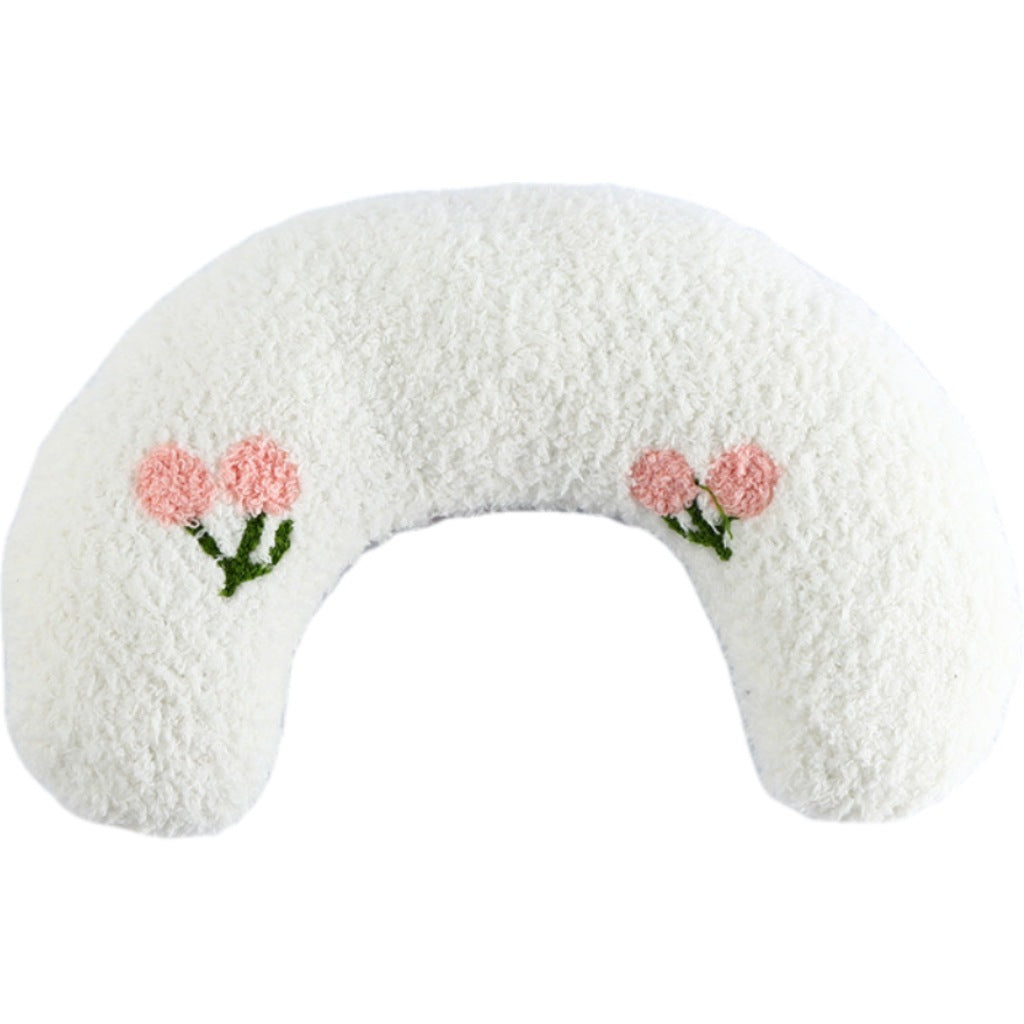 Soft U-Shaped Pet Pillow – Washable Neck & Headrest Cushion