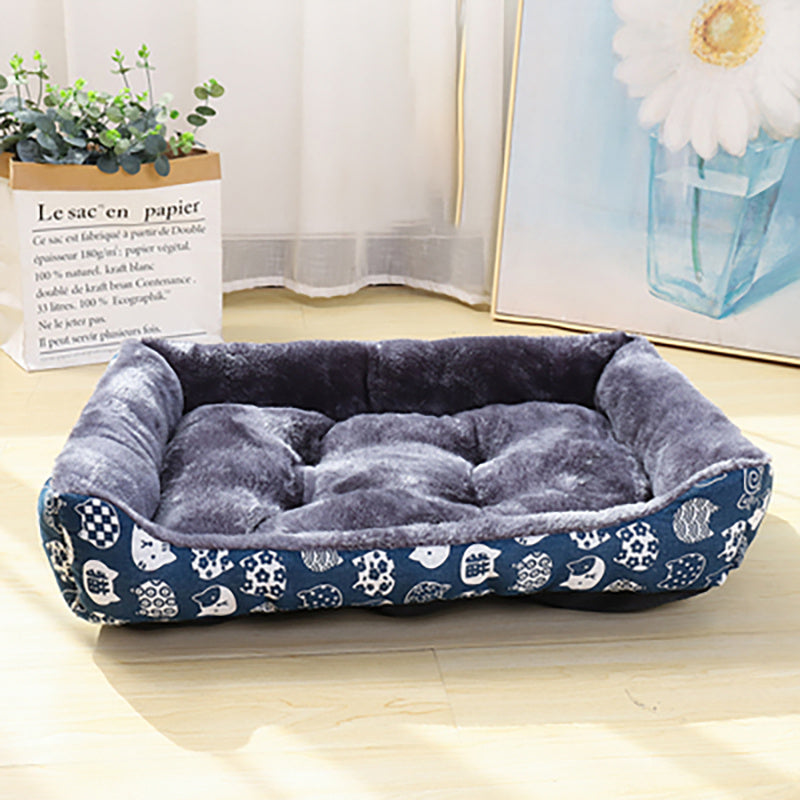 Winter Warm Pet Dog Bed Cozy Indoor Sleeping Nest