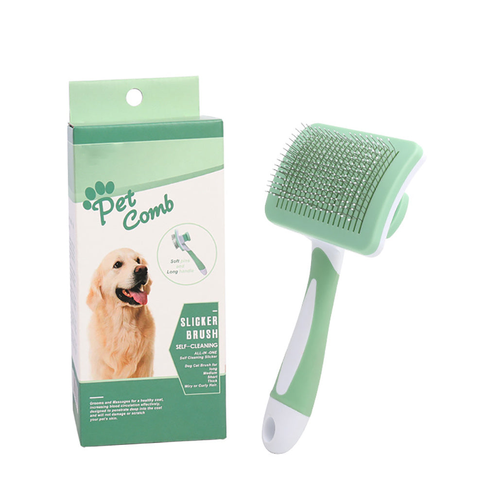 Self-Cleaning Slicker Brush – Hair Remover