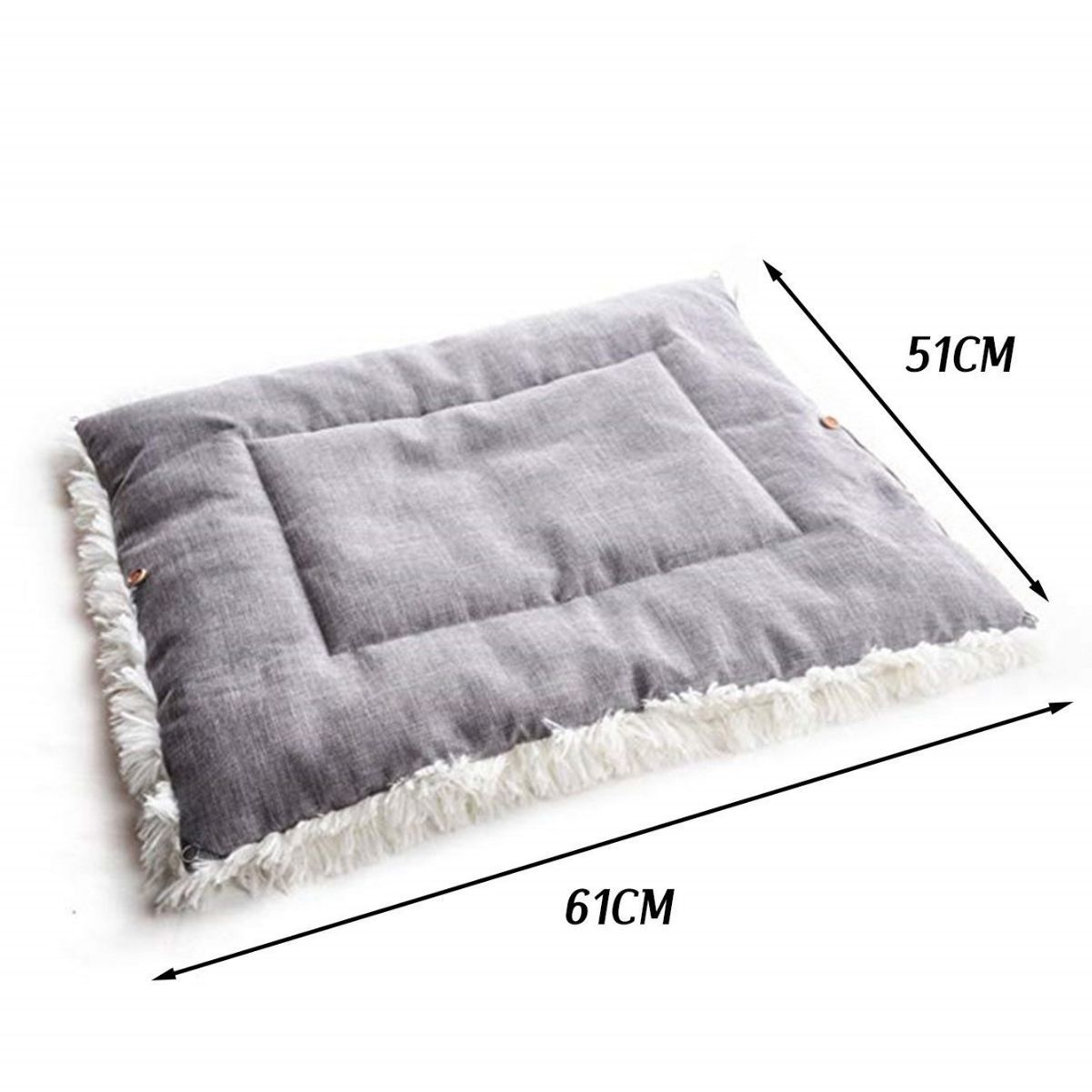 Self-Heating Pet Blanket Bed – Warm Fluffy Pad for Cats & Dogs
