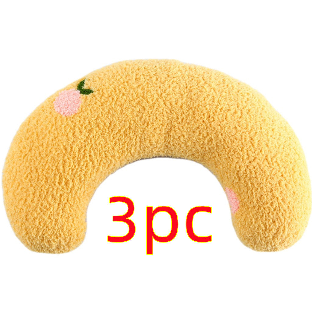 Soft U-Shaped Pet Pillow – Washable Neck & Headrest Cushion