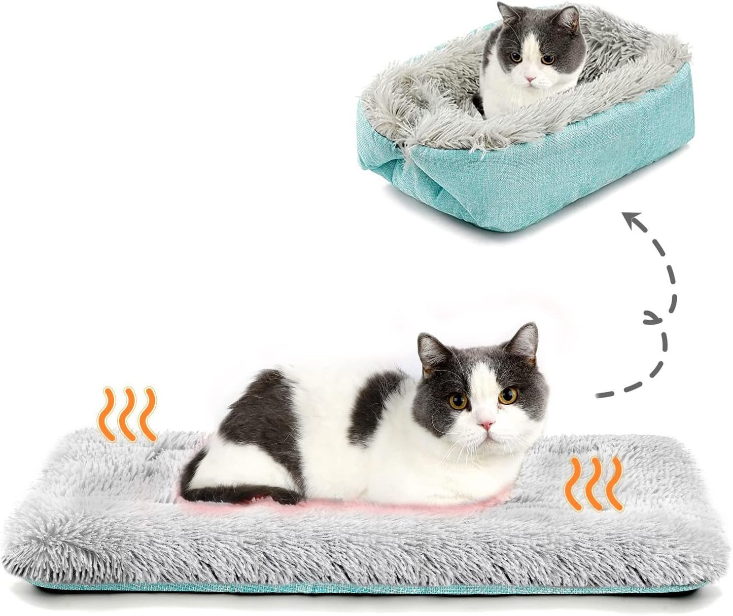 Self-heating Plush Washable Dog Kennel Sleeping Mat