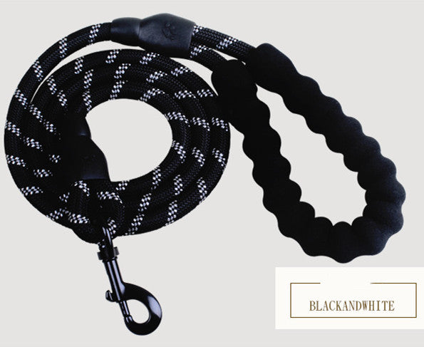 Reflective Nylon Dog Leash – Durable Rope for Walking & Training
