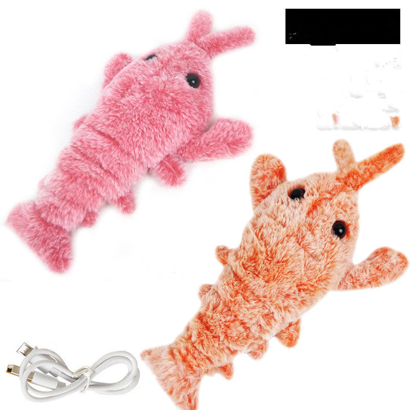 Electric Flopping Lobster Cat Toy – USB Rechargeable Plush Pet Toy