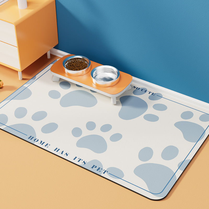 Pet Diatomaceous Earth Feeding Mat Waterproof Quick Dry Placemat