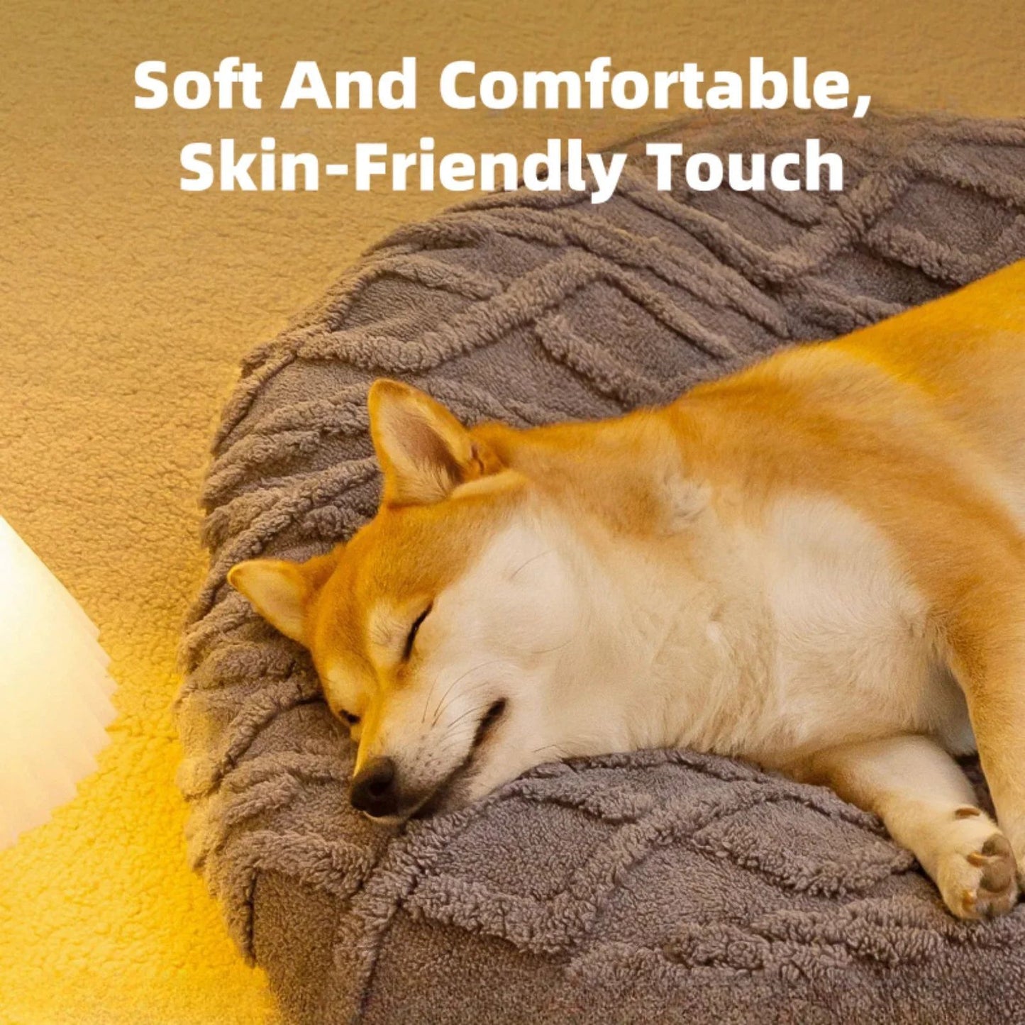 Dog Bed for Large, Medium & Small Dogs – Soft Non-Slip Calming Mat