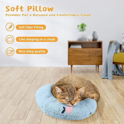 Soft U-Shaped Pet Pillow – Washable Neck & Headrest Cushion