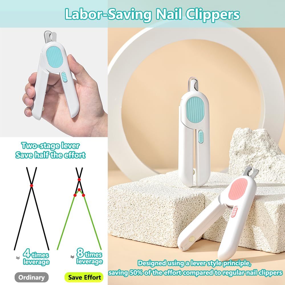 Pet Nail Clippers with LED Light – Safe Trimmers