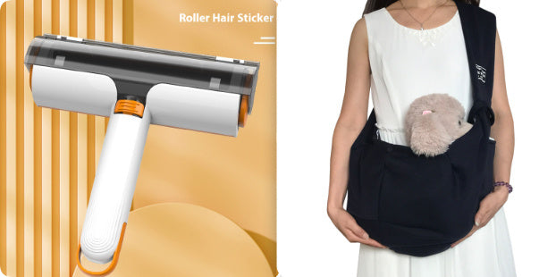 2-in-1 Pet Hair Removal Roller – Portable & Washable Lint Brush