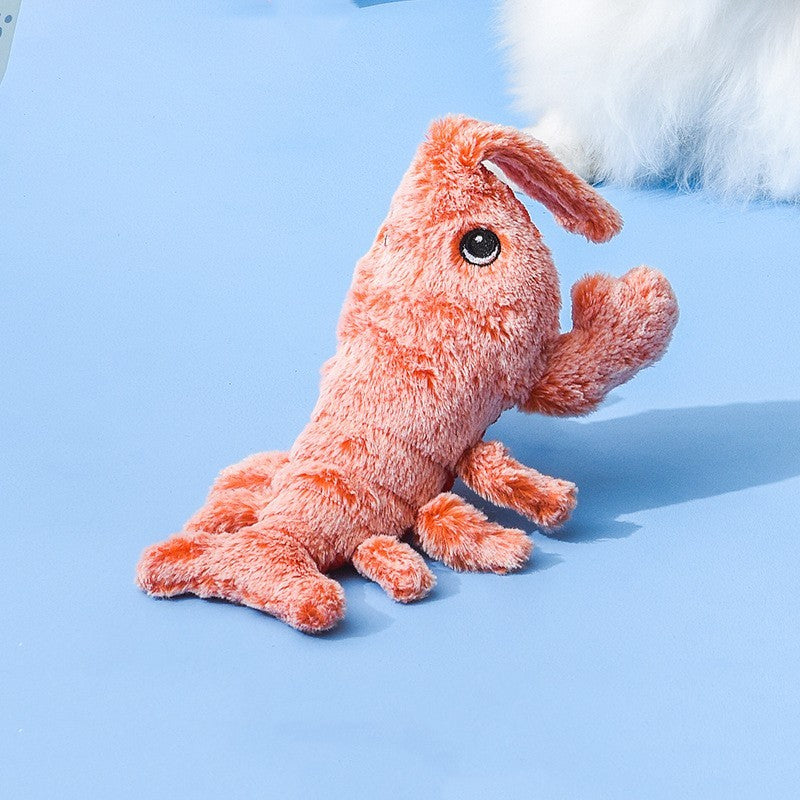 Electric Flopping Lobster Cat Toy – USB Rechargeable Plush Pet Toy