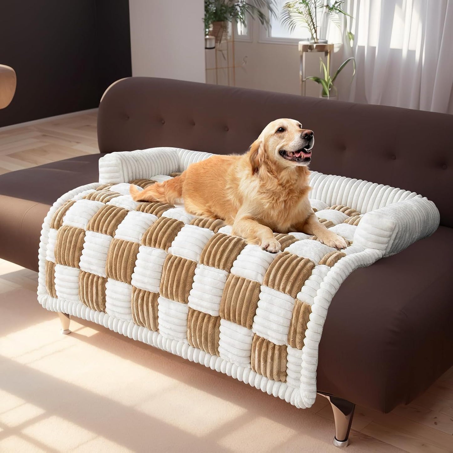 Plush Thickened Pet Bed – Warm Washable Winter Nest
