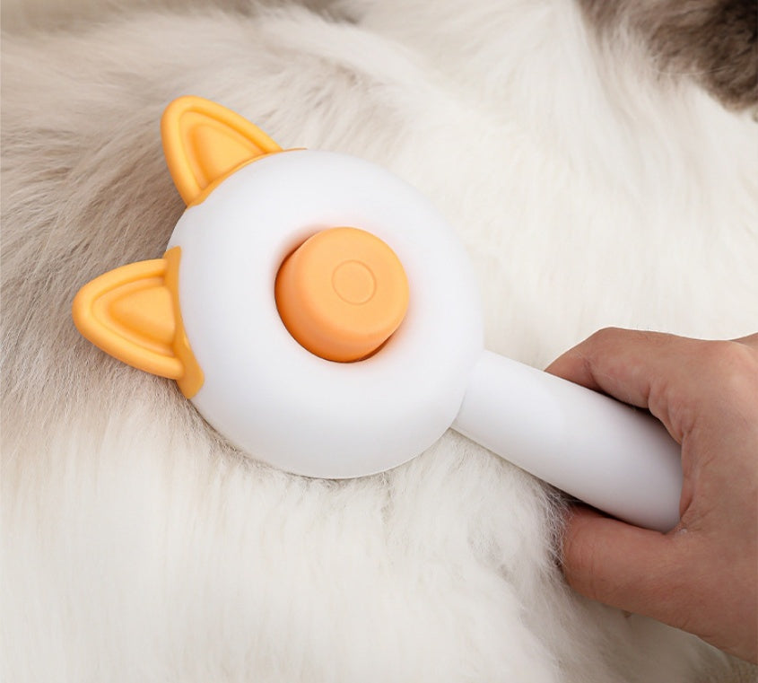 Self-Cleaning Pet Hair Remover Brush – Grooming Comb