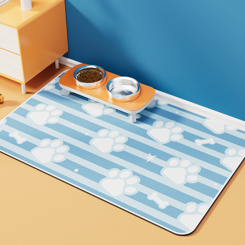 Pet Diatomaceous Earth Feeding Mat Waterproof Quick Dry Placemat
