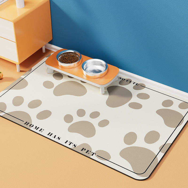 Pet Diatomaceous Earth Feeding Mat Waterproof Quick Dry Placemat