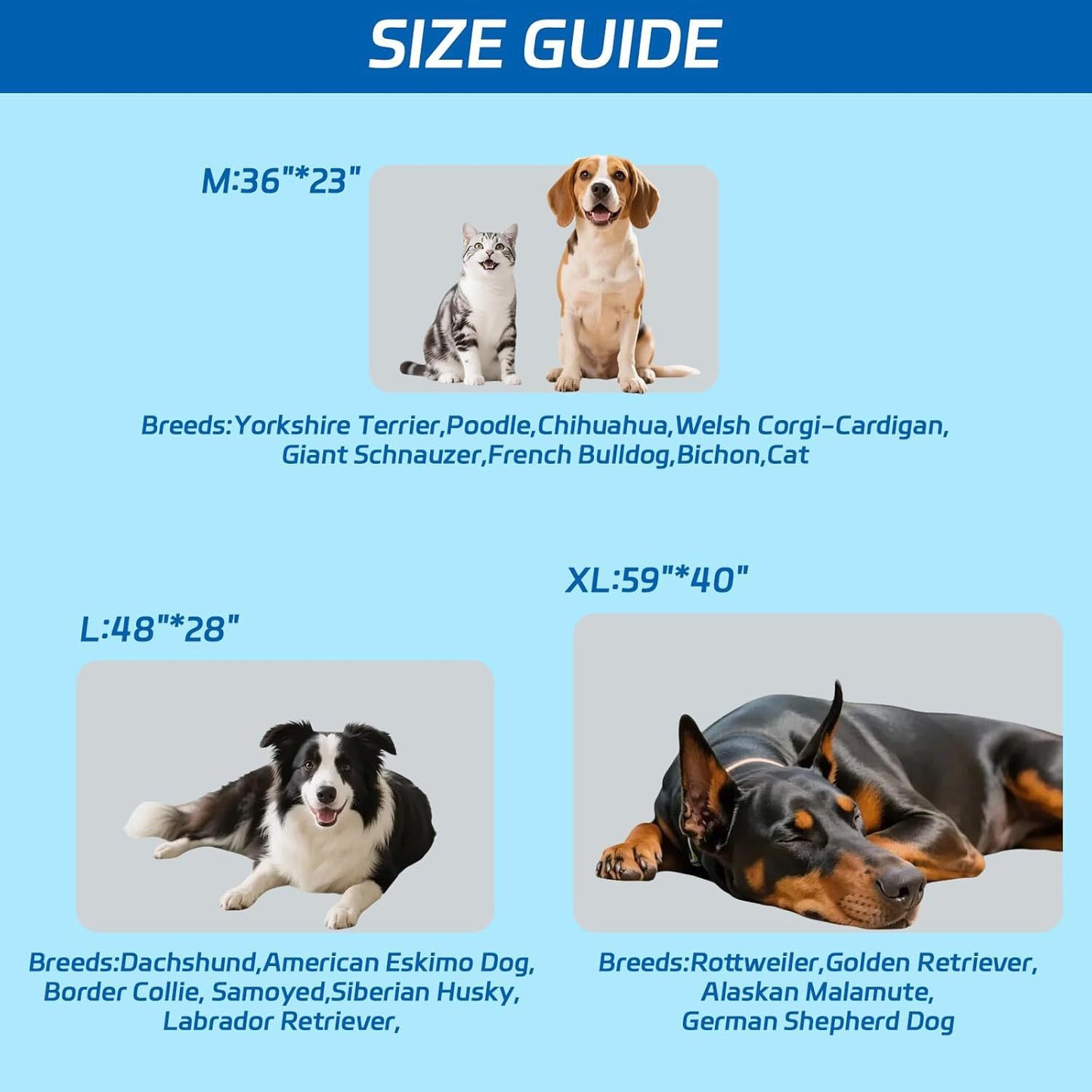 Portable Cooling Pet Mat – Washable Summer Blanket for Cats & Dogs