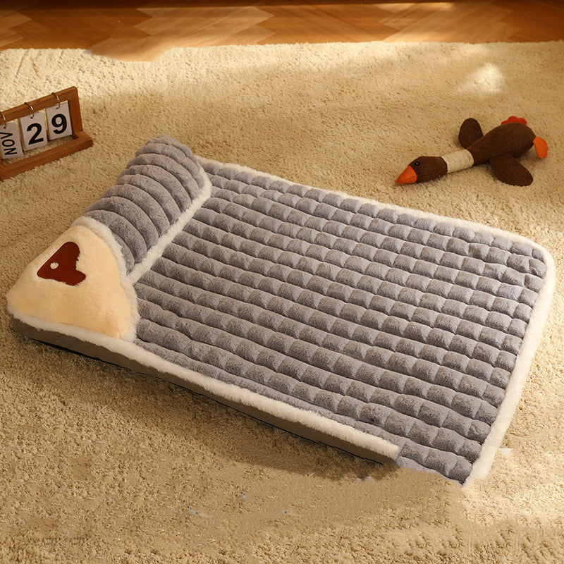 Thickened Cotton Pet Cushion – Warm & Comfortable Sleeping Bed