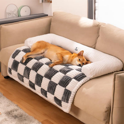 Plush Thickened Pet Bed – Warm Washable Winter Nest