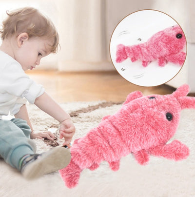 Electric Flopping Lobster Cat Toy – USB Rechargeable Plush Pet Toy