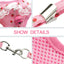 Pink Dog Harness & Leash Set – Small Dog Chest Harness with Bell