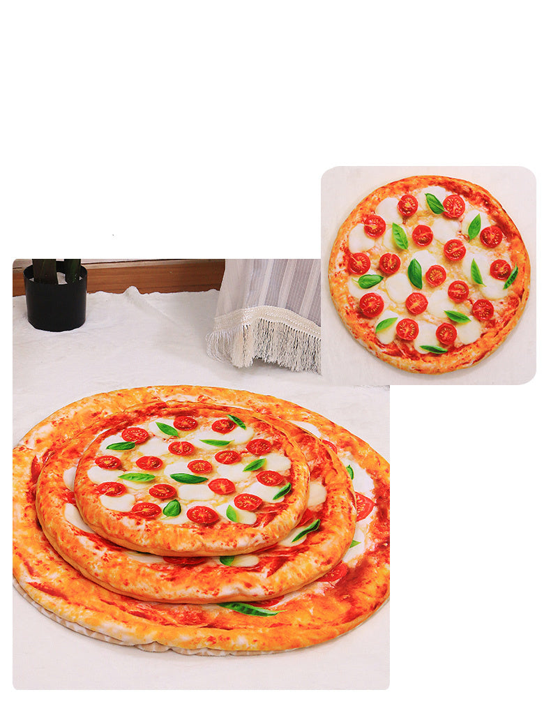 Simulation 3D Pizza Avocado Omelette Pet Warm Blanket Mat Bed Soft Thickened