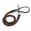 8-Strand Leather Dog Leash – Durable Cowhide Spring Rope