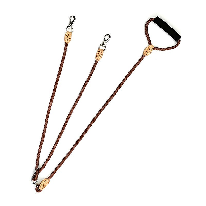 Anti-Tangle Dog Leash – Durable Rope with Soft Foam Handle