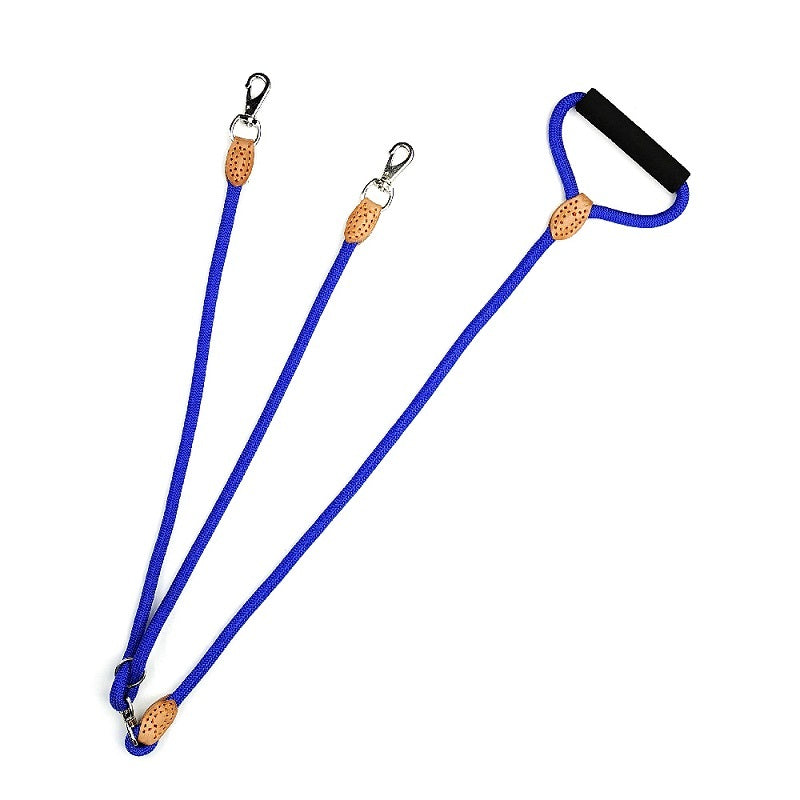 Anti-Tangle Dog Leash – Durable Rope with Soft Foam Handle
