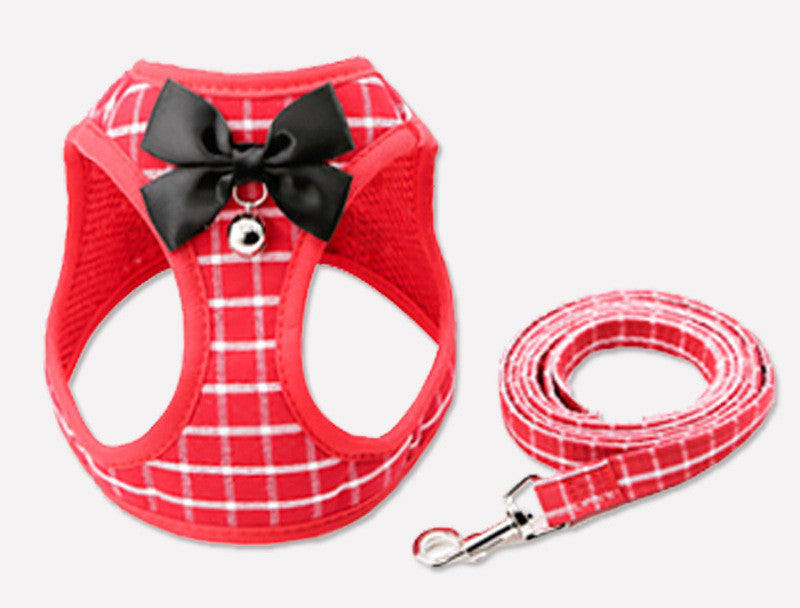 Cat Harness & Leash Set – Adjustable Chest Harness with Collar