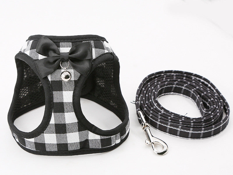 Cat Harness & Leash Set – Adjustable Chest Harness with Collar