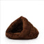 Winter Warm Semi-Closed Dog Bed – Velvet Triangle Pet Nest