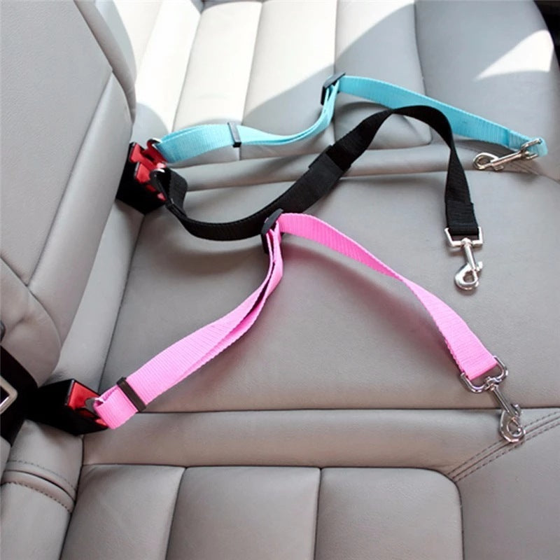 Adjustable Pet Car Seat Belt – Safety Clip