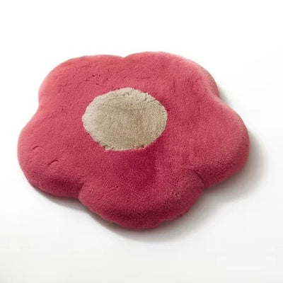 Winter Velvet Pet Cushion – Memory Foam Bed for Small Dogs & Cats