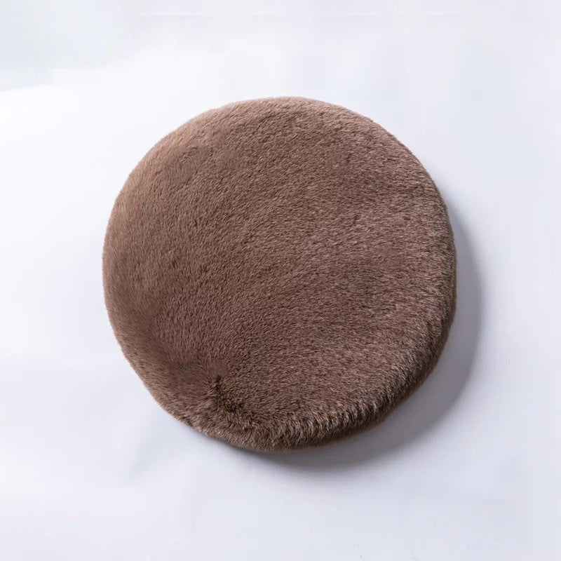Winter Velvet Pet Cushion – Memory Foam Bed for Small Dogs & Cats