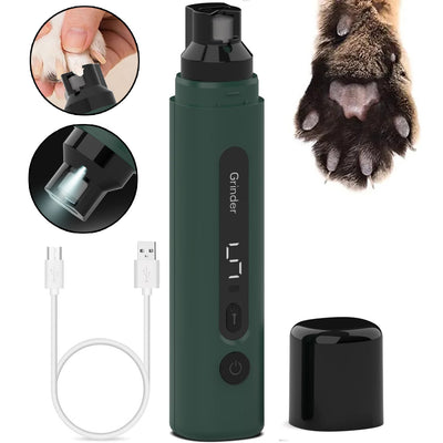 Electric Dog Nail Grinder – Rechargeable 5-Speed Pet Nail Trimmer