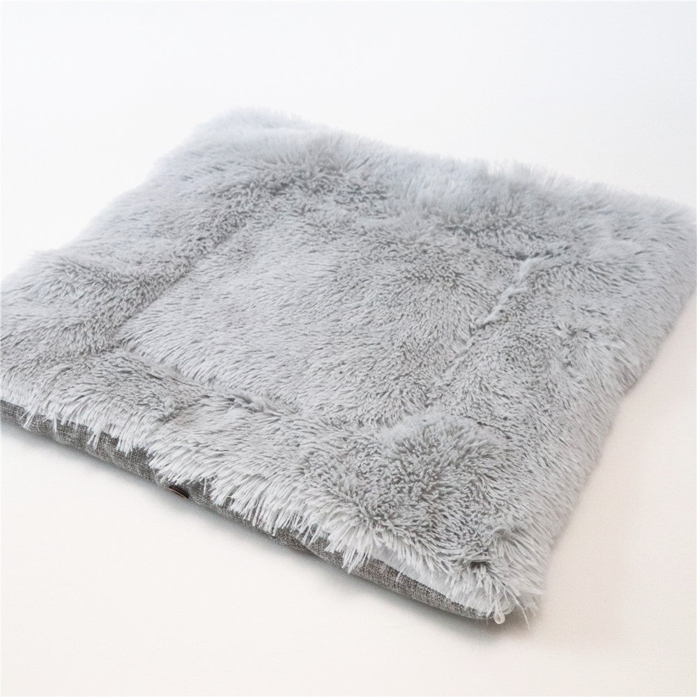 Folding Plush Pet Mat – Dual-Purpose Convertible Bed for Cats & Dogs