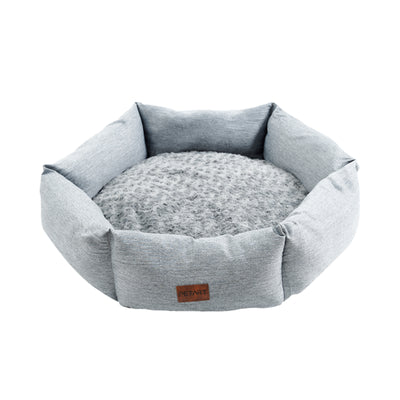 Rose Velvet Dog Bed – Calming Plush Sofa